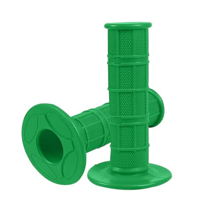 2PCS Motorcycle Handlebar Grips, 7/8 & 1 Inch Non-Slip Grips (Green) - color: Green