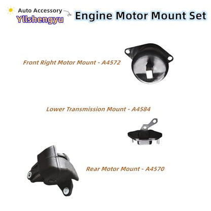 Engine Motor Mount Kit for 2008-2012 Accord 2.4L L4 - size: For Acura TSX 2009-2013 L4 2.4L