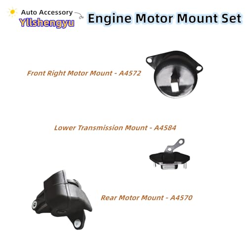 Engine Motor Mount Kit for 2008-2012 Accord 2.4L L4 - size: For Acura TSX 2009-2013 L4 2.4L
