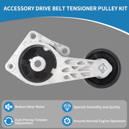 38274 Engine Belt Tensioner Serpentine Belt Drive Idler Pulley Kit - size: 90K-38274A