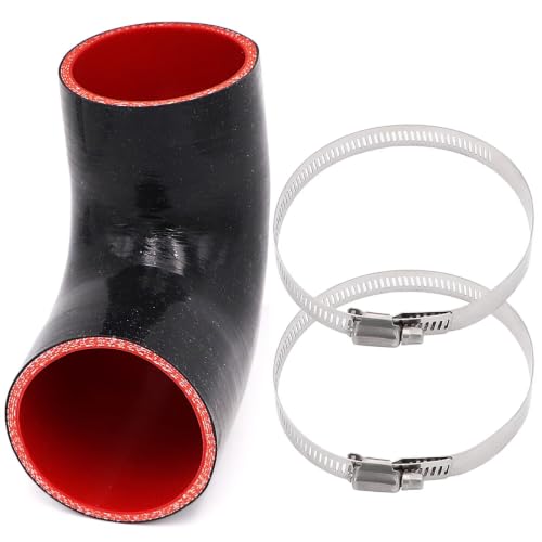 ID 3 inch (76mm) 90 Degree Elbow Silicone Coupler Hose 4-Ply - size: ID 3"