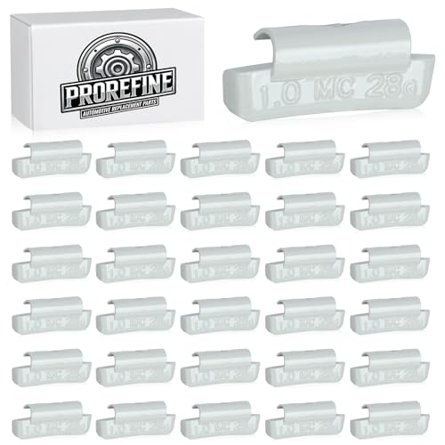 Upgraded 1 oz Clip On Wheel Weights for Steel Rims Corrosion-Resistant Coated Painted Tire Balancing Weight MC Style Gray 30pcs - style: MC Style