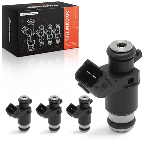 A-Premium 4 Holes Fuel Injectors Set of 4 Compatible with Honda