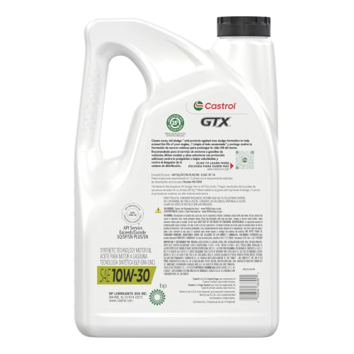 Castrol GTX 10W-30 Conventional Motor Oil, 5 Quarts, Pack of 3 - size: 5 Quarts, Pack of 3
