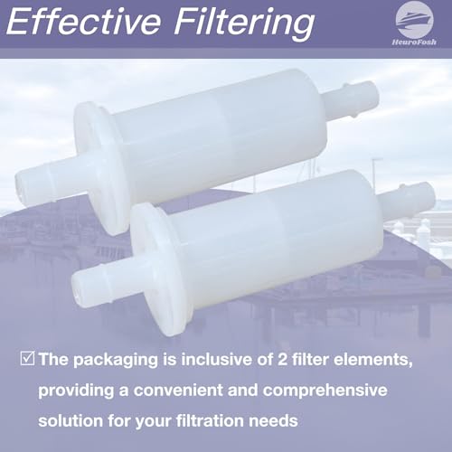 398319 3/8" Inline Fuel Filter for Johnson Evinrdue Outboard
