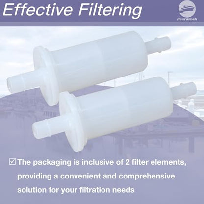 398319 3/8" Inline Fuel Filter for Johnson Evinrdue Outboard