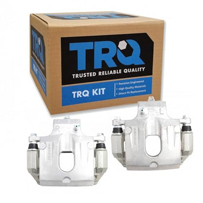 TRQ Rear Brake Caliper Set Zinc Coated Brackets - color: Replacement, size: CLA31939
