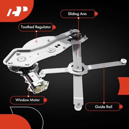 A-Premium Front Passenger Side Power Window Regulator with Motor (2-Pin) - style: Front Right (RH)
