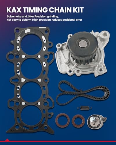 KAX Timing Belt Kit with Water Pump for 2002-2005 Honda Civic, OE # BK312 - size: TBK220