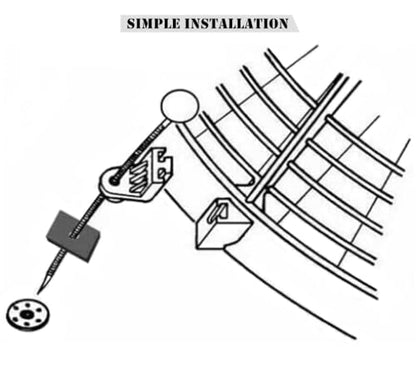 8PCS Universal Electric Radiator Fan Mounting Kit