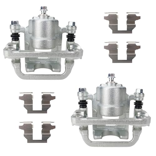 2pcs Rear Disc Brake Calipers Assembly with Bracket Replaces 19B2780 - size: 19B2780+19B2781