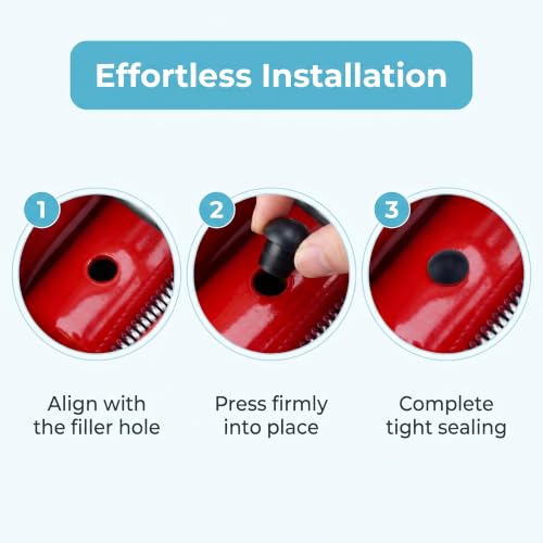 6PCS Bottle Jack & Floor Jack Oil Filler Plug Set, 8mm Rubber Hydraulic Jacks Oil Plug, Horizontal Jacks Hydraulic Filler Bung for Sealing Oils Reservoir, Flat-Head Top Pressure Rod Accessory