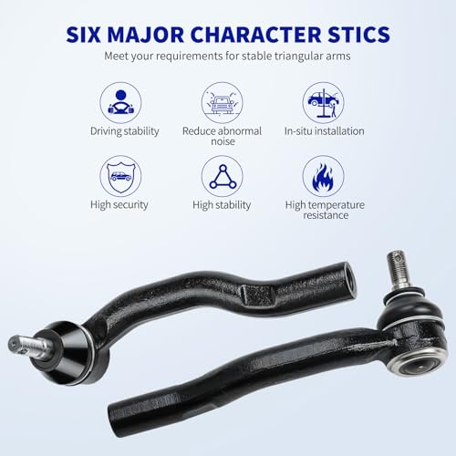 Front Tie Rod Ends Kit for 2007 2008 2009 2010 2011 Toyota Camry, 6Pcs
