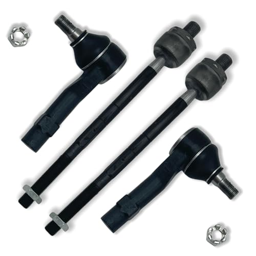 4pcs Front Inner & Outer Tie Rod Ends Kit for Ford Explorer 98-01, Ranger 98-11, for Mazda B2300 01-09, B2500 98-01, B3000 98-07, B4000 98-09, for Mercury Mountaineer 98-01 | ES3461X2 EV317 X2 - size: ES3461X2 EV317 X2