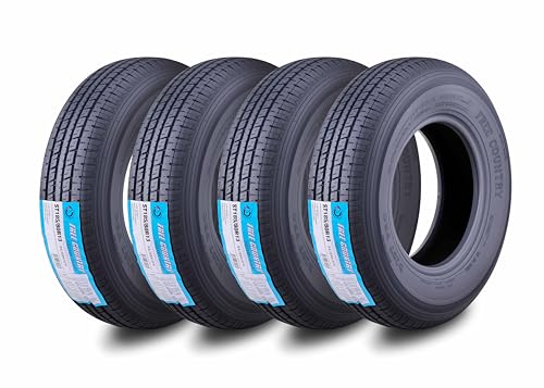 Free Country Trailer Tires ST185/80R13 6PR LR C 94N w/Scuff Guard Set4 - size: 185/80R13 6PR