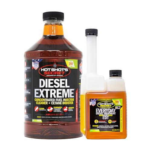 HOT SHOTS Secret Diesel Fuel System Cleaner and Treatment Bundle (64 fl. oz. + 16 fl. oz.)