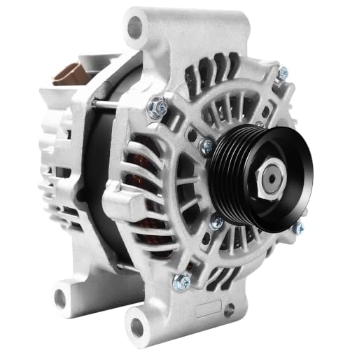 New Alternator Replacement for 2009-2012 Ford Escape, 2010-2012 Fusion, 2009-2011 Mercury Mariner, 2010-2011 Milan, 2009-2011 Mazda Tribute, 3.0L V6,12V 150A 6-Groove Pulley, 11411N - size: 11411N