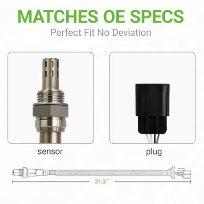 O2 Oxygen Sensor Compatible with Hyundai Azera Entourage Genesis Santa Fe, Sonata Veracruz & Kia Amanti Sedona Sorento # 250-24707 392103C850 392103C200 25024707 2344856 234-4856 Upstream/Downstream - size: 234-4856