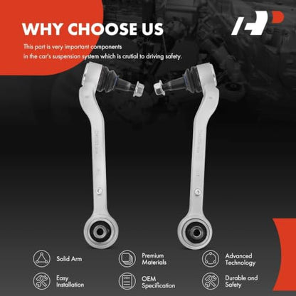 A-Premium Front Rearward Lower Control Arm, with Ball Joint & Bushing