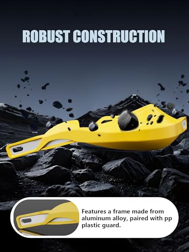 JFG RACING Dirt Bike Handguards Universal for 7/8" and 1 1/8" Handle Bar - color: yellow