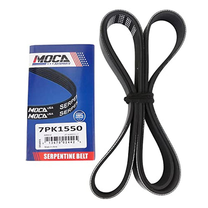 MOCA EPDM Serpentine Belt 7PK1550 2012-2017 for Toyota Camry 3.5L - size: 7PK1550