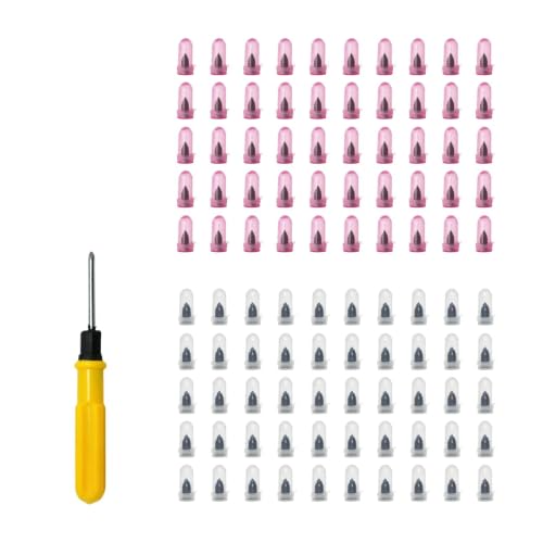100PCS Tire Repair Rubber Nails Kit with Screwdriver & Storage Box - 2 Sizes Individually Packaged Self-Service Tire Repair Tools for Cars, Trucks, Motorcycles, Bikes, ATVs - No Tire Removal