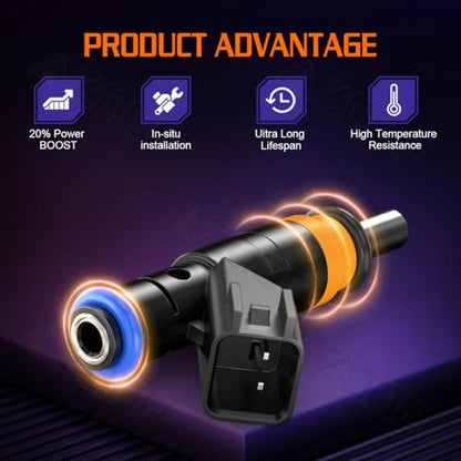 05037479AA Fuel Injectors 4 Holes For Ram 1500 2500 3500 5.7L (2011-2017) - size: For Ram 1500 2500/Dodge Charger 5.7L (2011-2017)