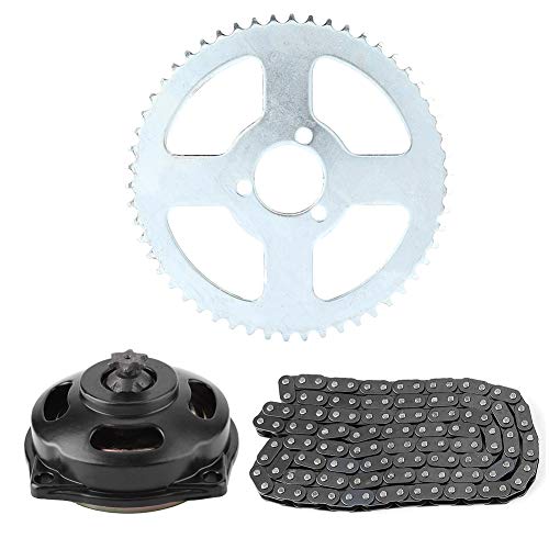 Ejoyous Motorcycle Sprocket Chain Kit, Drive System T8F Chain & 6T & Rear Sprocket Kit Fit for Mini Motorcycle