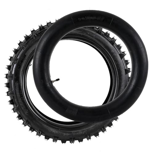2 Set of Tire and Inner Tube Front 70/100-17 and Rear 90/100-14 For Dirt Pit Trail Bike Motocross Off Road for Dirt Pit Bikes CT90 CT110 kx80 YZ85 KLX140 YZ80 125cc 140cc 200cc Dirt Bike