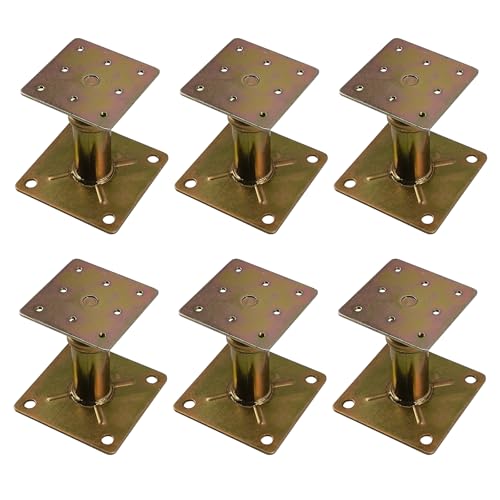 6 Pack House Floor Joist Support Jacks Adjustable 4 1/3"-7" for Leveling - size: 4.3-7 inch