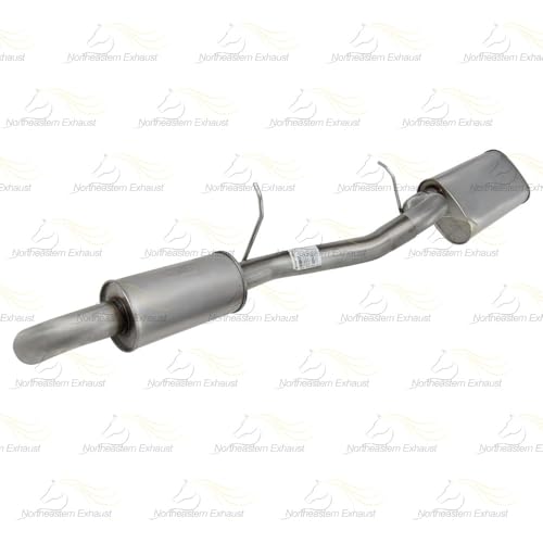Exhaust Muffler and Tail Pipe Kit Compatible for Chevy Tahoe 2007-2014 5.3L | Stainless Steel | Northeastern Exhaust | Free Clamps and Hanger Included | Direct-Fit Replacement