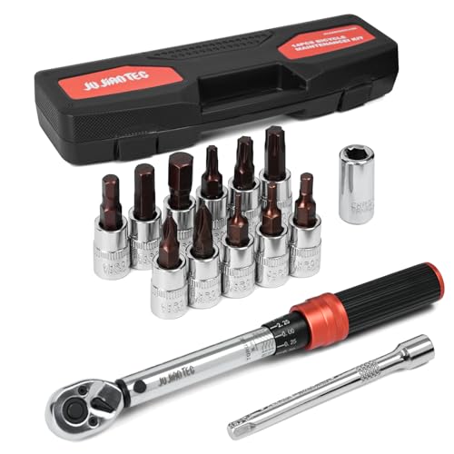 14-Piece 1/4" Drive Click Torque Wrench Set, 5-25Nm - size: 14pcs 1/4"