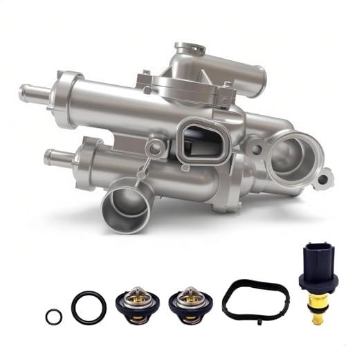 Upgraded Aluminum Thermostat Engine Coolant Housing Assembly
