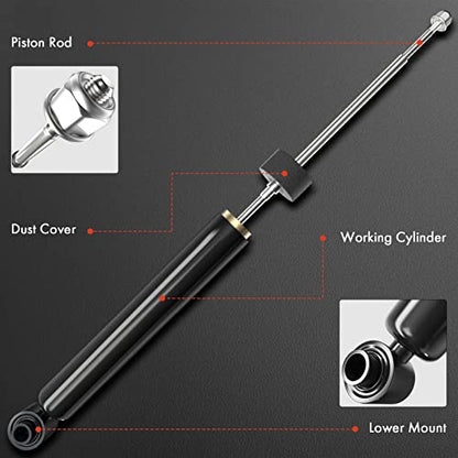 A-Premium Front and Rear Complete Struts w/Coil Spring Assembly Shock Absorbers Compatible with Ford Fiesta 2010 2011 2012 2013, 4-PC Set