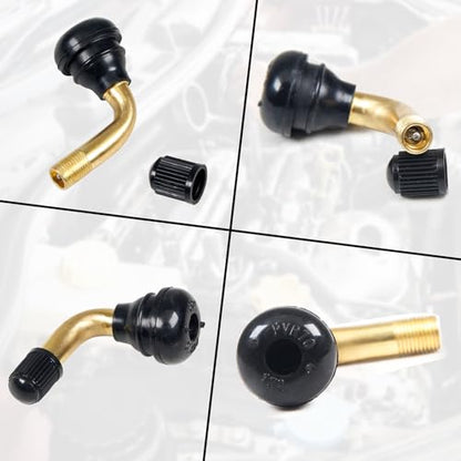 2Pcs Tubeless Tire Valve Stem PVR60/PVR70, Bent 90 Degree Angled - size: PVR70/PVR60