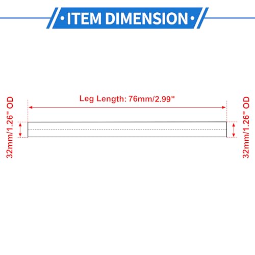 1.25" OD 0° 6063 Aluminum Alloy Tube Intercooler Pipe 3" Length - size: 1.25"OD 3"Length