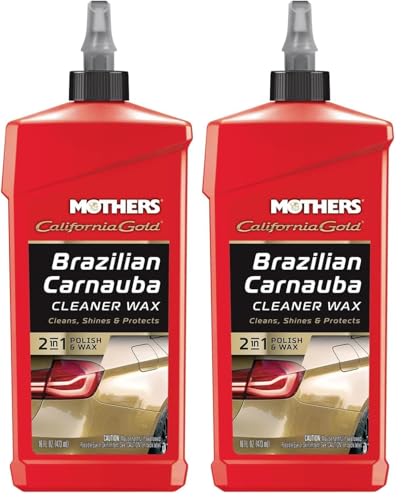 Mothers 05701 California Gold Brazilian Carnauba Cleaner Liquid Wax - 16 oz. (Pack of 2) - size: 16 Fl Oz (Pack of 2)