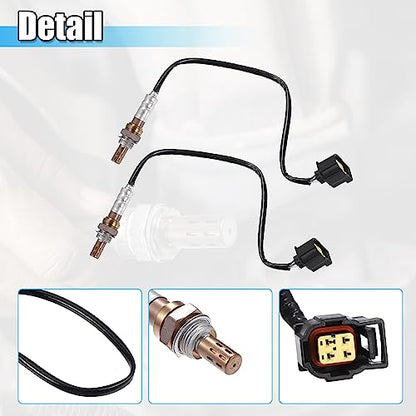 X AUTOHAUX 2pcs Upstream Oxygen Sensor O2 Sensor Replacement for Dodge Durango 2001-2007 for Jeep Grand Cherokee 2001-2007