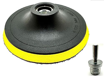 5" Hook and Loop Backing Pads Foam Backer Pad with 5/8”-11 - style: 5"