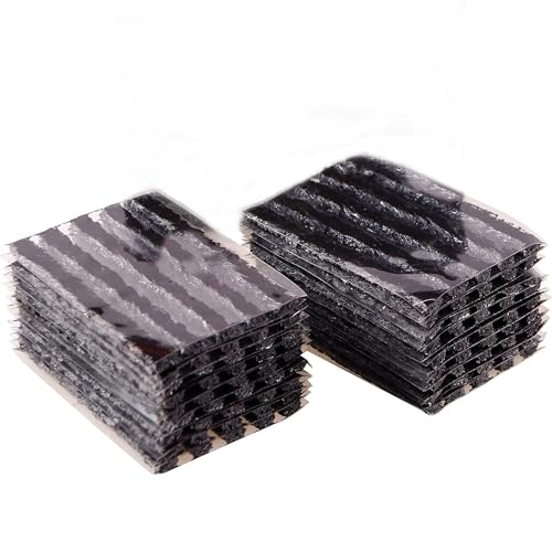PINKJOY 90 Pack Tire Repair Strings Black (100 x φ6 mm), Automotive Tool Tire Repair Plugs for Tubeless Off-Road Tires Car, Bike, ATV, UTV, Wheelbarrow, Mower - color: Black