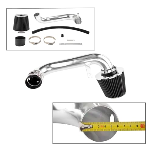 PHILTOP 2.5in Cold Air Intake Kit for 2001-2005 Honda Civic 1.7L, Black - color: Black, size: 2001-2005 Honda Civic 1.7L