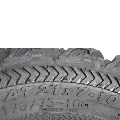 Kenda Bearclaw EX K573-21x7-10 Front Tires for All Terrain (ATV), UTV, and Side by Side (SxS) Vehicles with TR-6 Inner Tubes - Bear Claw EX 21x7x10 (2-Pack) - size: 21x7-10 (2 Tires + 2 Tubes)