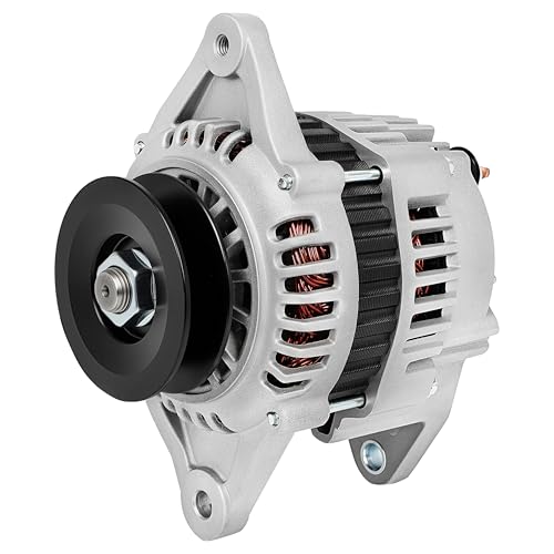 SCITOO 60A New Alternator Fits for Komatsu PC110R-1 2003-2008 All S4D106 - size: Small, style: 12761 Alternator