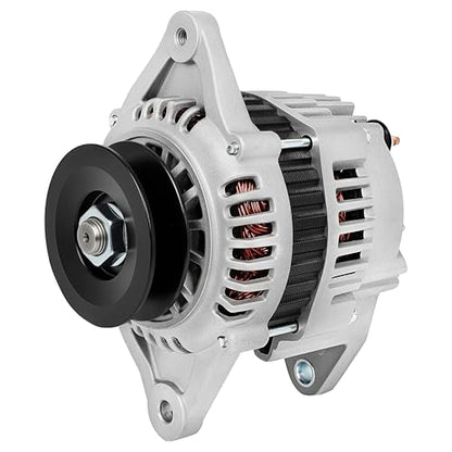 SCITOO 60A New Alternator Fits for Komatsu PC110R-1 2003-2008 All S4D106 - size: Small, style: 12761 Alternator