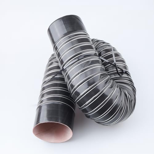 AC PERFORMANCE ID 2.5" Silicone Air Intake Ducting with Cuff Black 3 Meter - color: Black with Cuff, size: 2.5", 10 FT (3M)