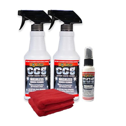 CCS Multi Surface Cleaner - Bug Remover for Motorcycles, Cars, Trucks, RVs, Boats - Polymer Chain Clear Coat Ceramic Alternative - Top Coat Shine and Protection Technology (CCS Starter Pack) - size: 34 Fl Oz (Pack of 1)