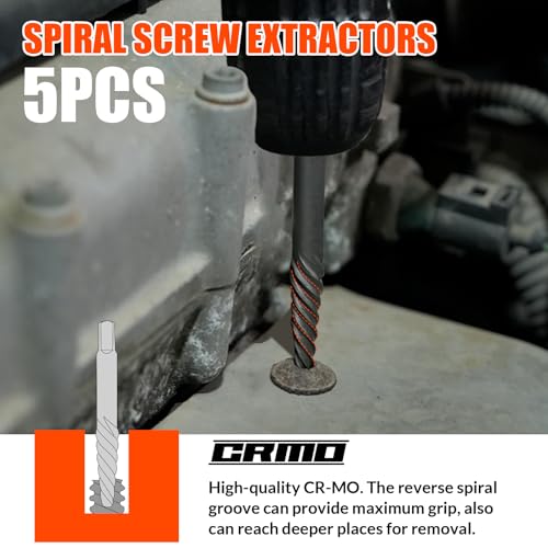 42Pcs Bolt Extractor Kit,Left Hand Drill Bit,Easy Out Screw Bolt Extractor - size: 42pc