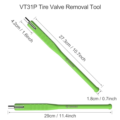 SUNSOUL 2-in-1 Tire Valve Stem Puller, 12 Inch Valve Stem Removal Tool