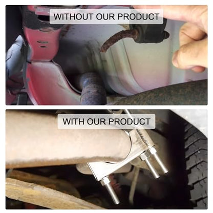 Exhaust Clamp With Hanger for 2.25" Pipe - style: 2.25in