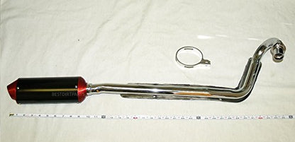 MAXFASTMAX(TM) HIGH PERFORMANCE RED CNC Big Bore Muffler Exhaust System For 110cc 125cc 150cc Pocket Pit Dirt Bikes